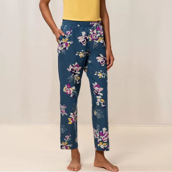 Triumph Mix & Match Tapered Trousers Flannel Γυναικείο  Βαμβακερό Παντελόνι Πιτζάμας Εμπριμέ 10209595-0032