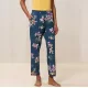 Triumph Mix & Match Tapered Trousers Flannel Γυναικείο  Βαμβακερό Παντελόνι Πιτζάμας Εμπριμέ 10209595-0032