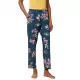 Triumph Mix & Match Tapered Trousers Flannel Γυναικείο  Βαμβακερό Παντελόνι Πιτζάμας Εμπριμέ 10209595-0032