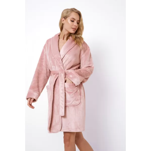 Aruelle Γυναικεία Ζεστή Ρόμπα Απαλή Fleece Πολυτελείας Rose  Ροζ Eva Bathrobe 39.01.23.875