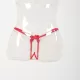 Milena by Paris Γυναικείο G-String με πέρλες Κόκκινο 006838 Plus Sizes
