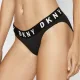 DKNY Boyfriend Cozy Thong Γυναικείο Σλιπ Στρινγκ Μαύρο DK4529-Y3T