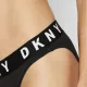 DKNY Boyfriend Cozy Thong Γυναικείο Σλιπ Στρινγκ Μαύρο DK4529-Y3T