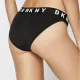 DKNY Boyfriend Cozy Thong Γυναικείο Σλιπ Στρινγκ Μαύρο DK4529-Y3T