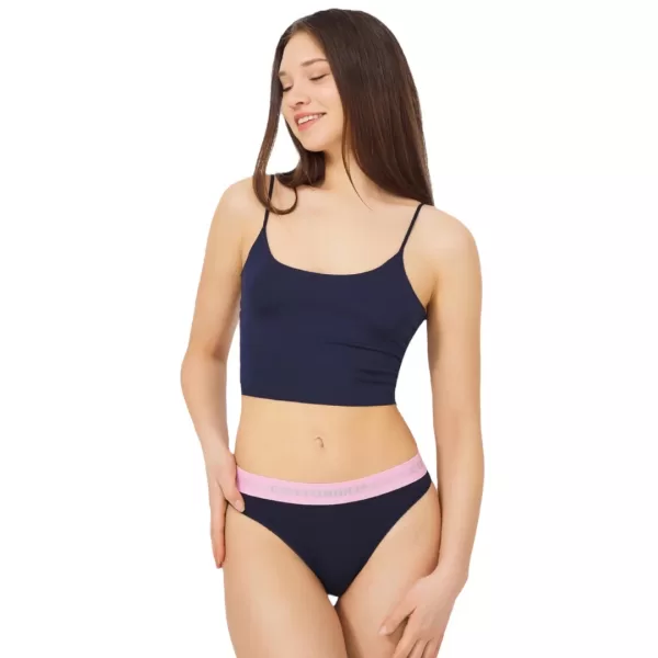 Cottonhill Γυναικείο Βαμβακερό Στρίνγκ String μe λάστιχο Μπλέ με Ροζ CH0622 Cottonhill Γυναικείο Βαμβακερό Στρίνγκ String μe λάστιχο Μπλέ με Ροζ CH0622