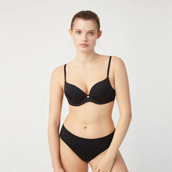 Ysabel Mora Γυναικείο Double Push-Up Black Προσθέτει Μέγεθος Μαύρο 10021