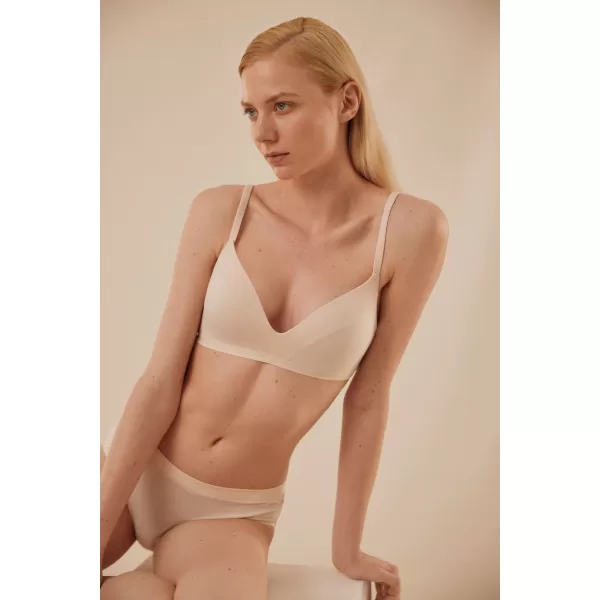 Ysabel Mora Basic Γυναικείο Σουτιέν Αμπάνελο Μπέζ 10118 Nude Naked Collection