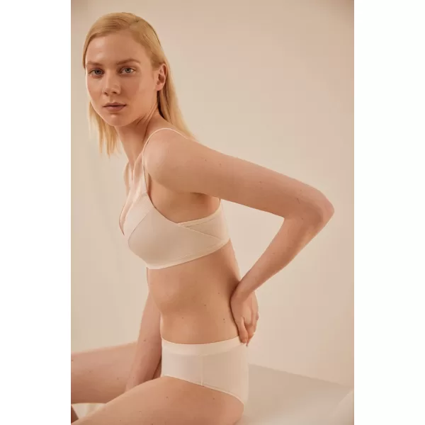 Ysabel Mora Basic Γυναικείο Σουτιέν Αμπάνελο Μπέζ 10118 Nude Naked Collection