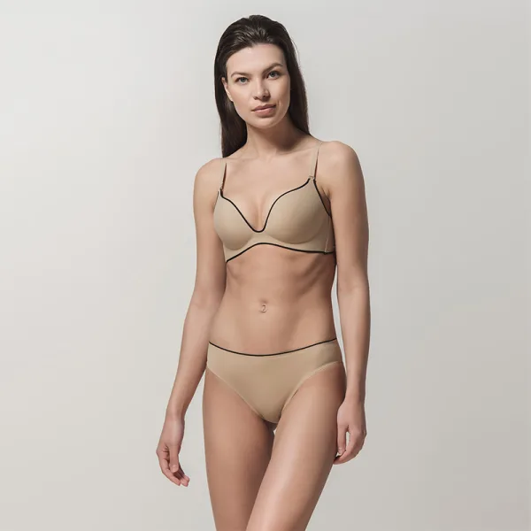 Luna Miracle One Wireless Push -Up Σουτιέν Χωρίς Μπανέλα Μπέζ 1808