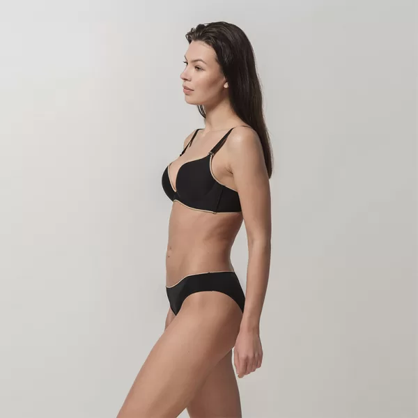 Luna Miracle One Wireless Push -Up Σουτιέν Χωρίς Μπανέλα Μαύρο 1808