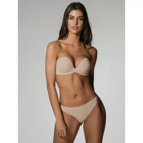 Luna Secret Sense Strapless D Σουτιέν με Αποσπώμενες Τιράντες Μπεζ 11064 Luna Secret Sense Strapless D Σουτιέν με Αποσπώμενες Τιράντες Μπεζ 11064