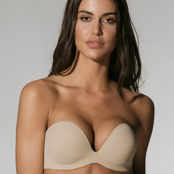 Luna Secret Sense Strapless D Σουτιέν με Αποσπώμενες Τιράντες Μπεζ 11064