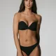 Luna Secret Sense Γυναικείο Strapless Σουτιέν με αφαιρούμενη ενίσχυση και με αποσπώμενες τιράντες Μαύρο 11062