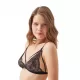 Cottonhill Γυναικείο Σετ Εσωρούχων Bralette για μεγάλο στήθος και Brazil εσώρουχο   Μαύρο όλο δαντέλα με φανταστικά charm αστεράκια!!! CH1842