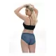 Cottonhill Γυναικείο Sexy έσωρουχο Plus Size όλο δαντέλα Μπλέ Πετρόλ CH4461 Καλύπτει απο XL εως 2XL
