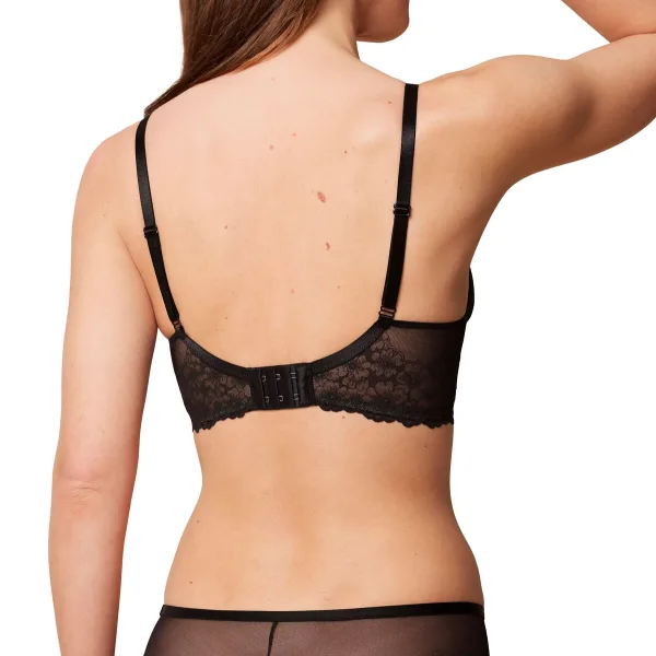Triumph Γυναικείο Bralette Σουτιέν Μαύρο αμπάνελο με υπέροχη Δαντέλα Bright Spotlight P 10216463 0004.04
