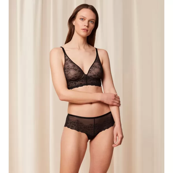 Triumph Γυναικείο Bralette Σουτιέν Μαύρο αμπάνελο με υπέροχη Δαντέλα Bright Spotlight P 10216463 0004.04