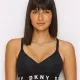 DKNY Wirefree Push Up Bra Αθλητικό Σουτιέν Χωρίς Μπανέλα με Ενίσχυση Μαύρο DK4518/Y3T