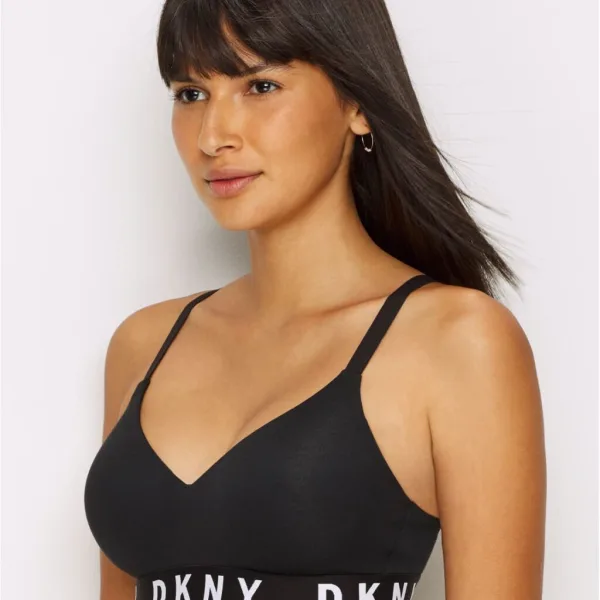DKNY Wirefree Push Up Bra Αθλητικό Σουτιέν Χωρίς Μπανέλα με Ενίσχυση Μαύρο DK4518/Y3T