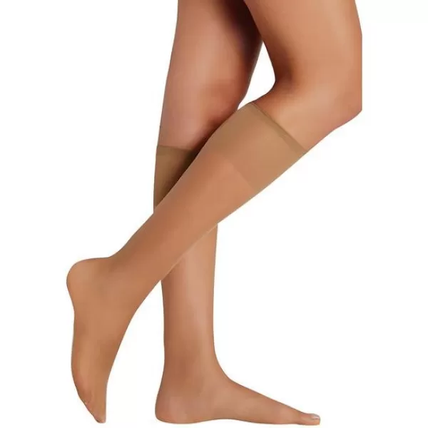 Ysabel Mora Knee High Καλτσάκια 2τεμ 20 DEN Μπεζ 15117