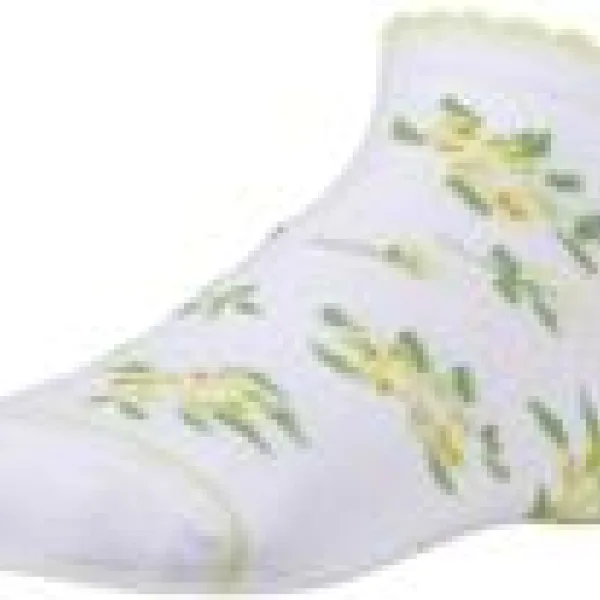 Ysabel Mora Παιδική Κάλτσα με Λουλούδια 2 τεμ Κίτρινο 32218