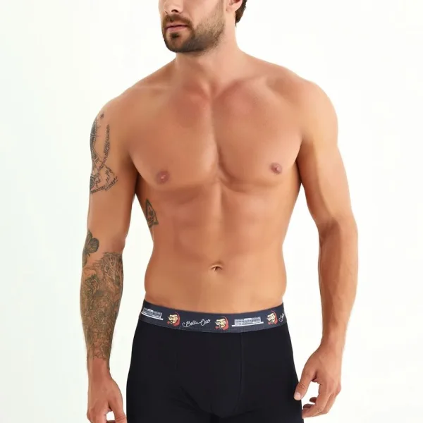 SOMA Ανδρικά Μπόξερ 1 τεμ Μαύρο Ciao Bella Casa De Papel