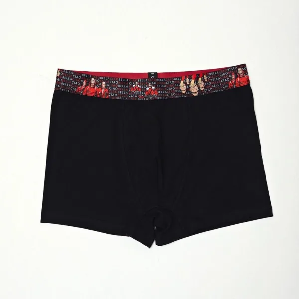 SOMA Ανδρικά Μπόξερ 1 τεμ Μαύρο Ciao Bella Casa De Papel 415.1