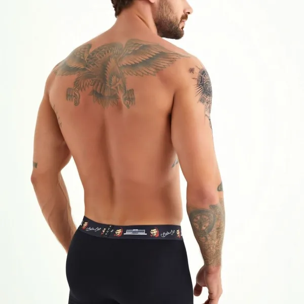 SOMA Ανδρικά Μπόξερ 1 τεμ Μαύρο Ciao Bella Casa De Papel 415.1