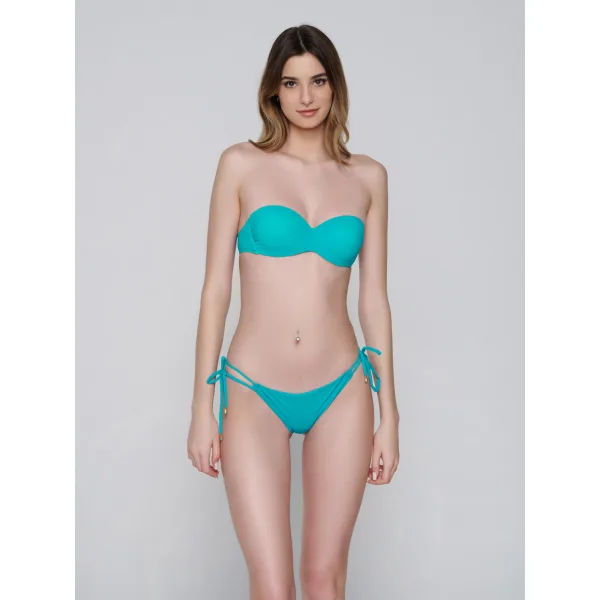 Blue Sense Μπικίνι Strapless - Κυανο