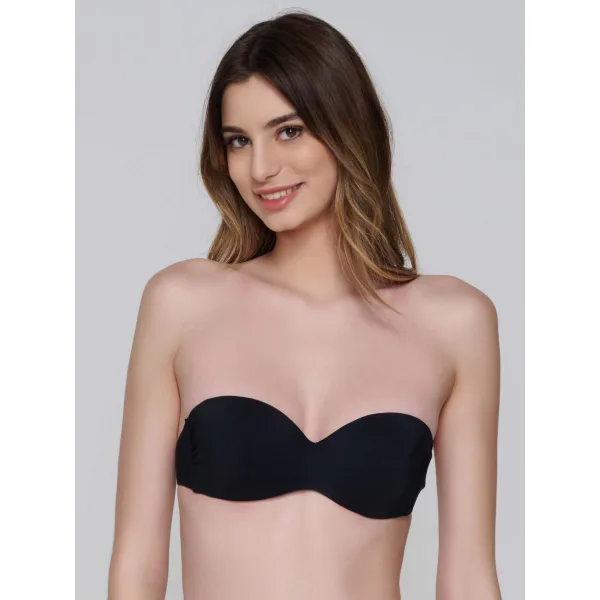 Blue Sense Μπικίνι Strapless - Μαυρο