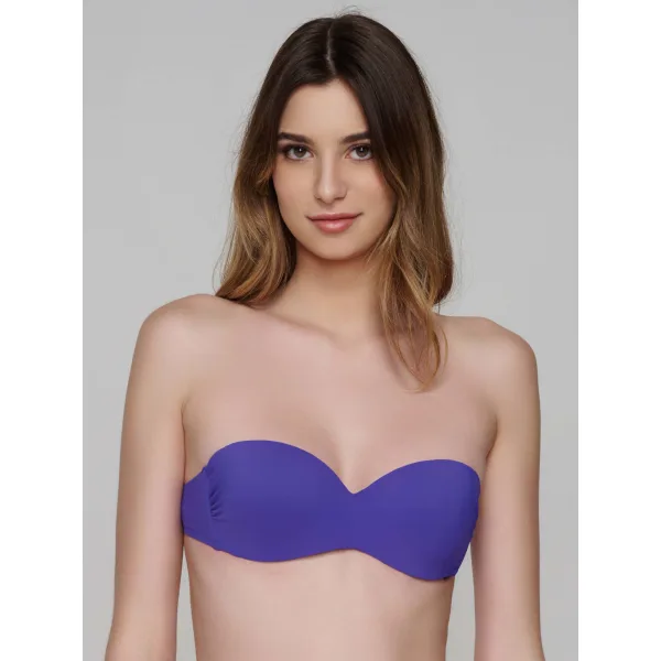 Blue Sense Μπικίνι Strapless - Μωβ