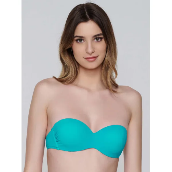 Blue Sense Μπικίνι Strapless - Κυανο