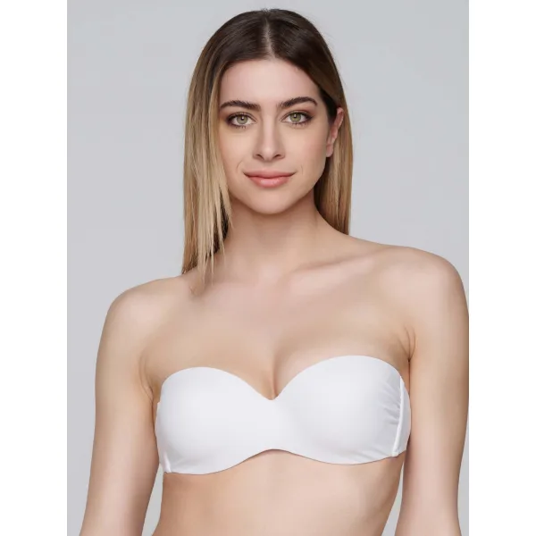 Blue Sense Μπικίνι Strapless - Λευκο