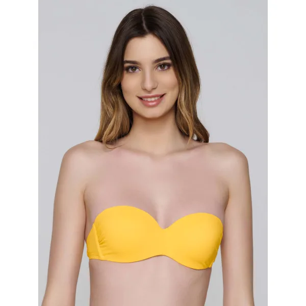 Blue Sense Μπικίνι Strapless - Κιτρινο