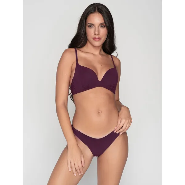 Luna Blue Sense Ψηλό Μπικίνι Brazilian - Μελιτζανι