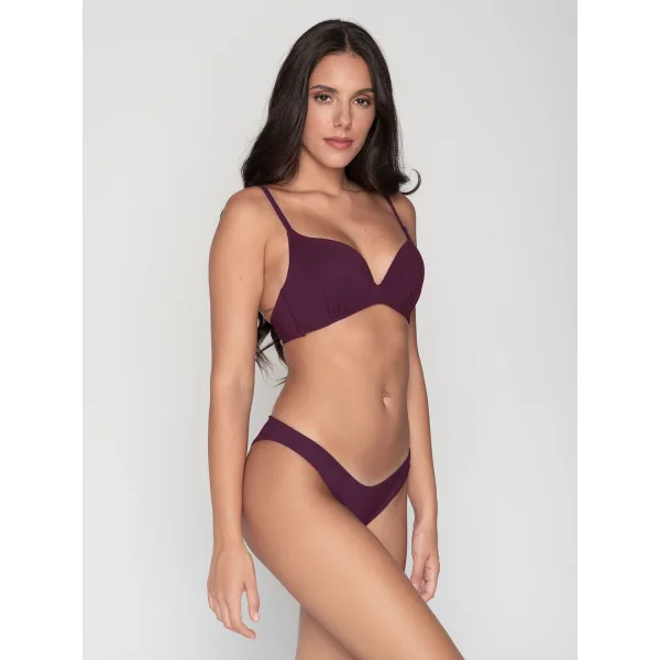 Luna Blue Sense Ψηλό Μπικίνι Brazilian - Μελιτζανι