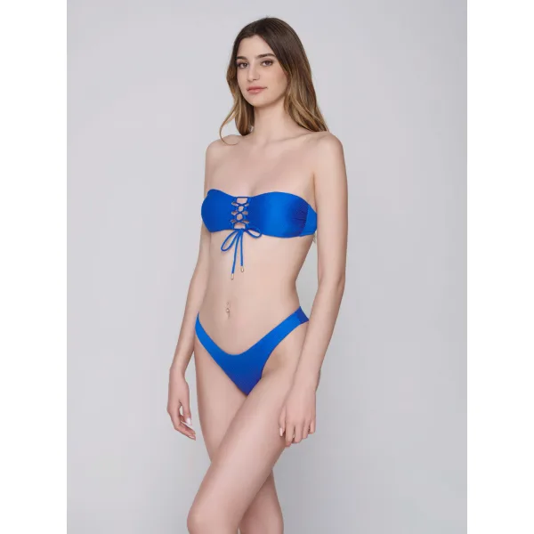 Candy Ψηλό Μπικίνι Brazilian - Μπλε