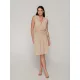 Luna Charmed Midi Φόρεμα - Μπεζ Luna Charmed Midi Φόρεμα - Μπεζ