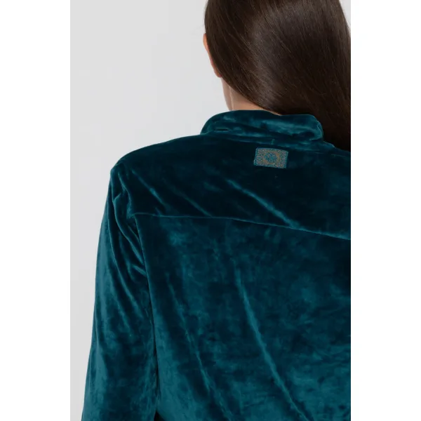 Luna Devoted Σετ Φούτερ Με Φερμουάρ Και Φαρδύ Παντελόνι - Πρασινο