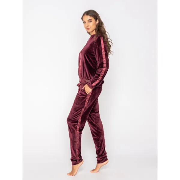 Luna Devoted Σετ Φούτερ Με Κουκούλα Και Στενό Παντελόνι - Μελιτζανι