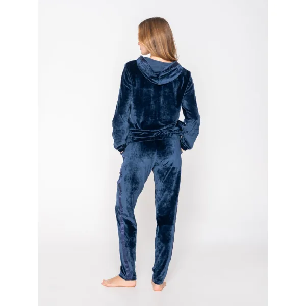 Luna Devoted Σετ Φούτερ Με Κουκούλα Και Στενό Παντελόνι - Navy Μπλε