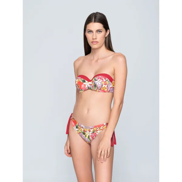 Granada Εμπριμέ Μπικίνι Strapless - Κοκκινο