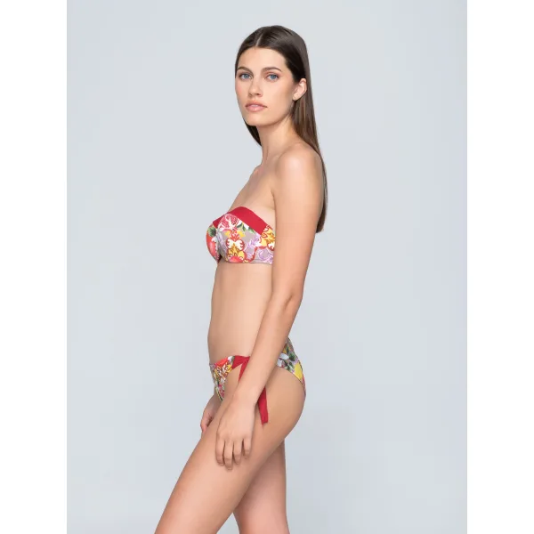 Granada Εμπριμέ Μπικίνι Strapless - Κοκκινο