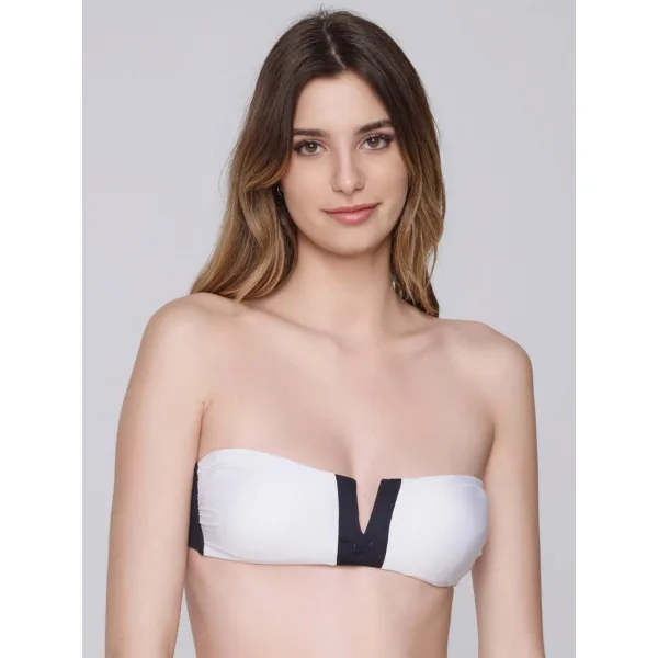 Iconic Μπικίνι Strapless Με Αφαιρούμενη Ενίσχυση Β - Λευκο