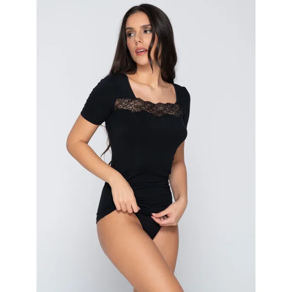 Luna Micro Touch T-Shirt - Μαυρο