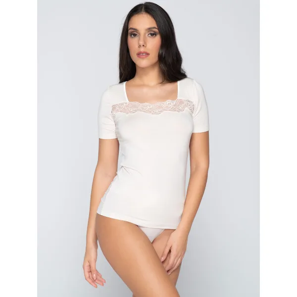Luna Micro Touch T-Shirt - Ιβουαρ