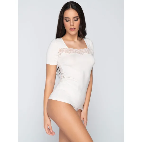 Luna Micro Touch T-Shirt - Ιβουαρ