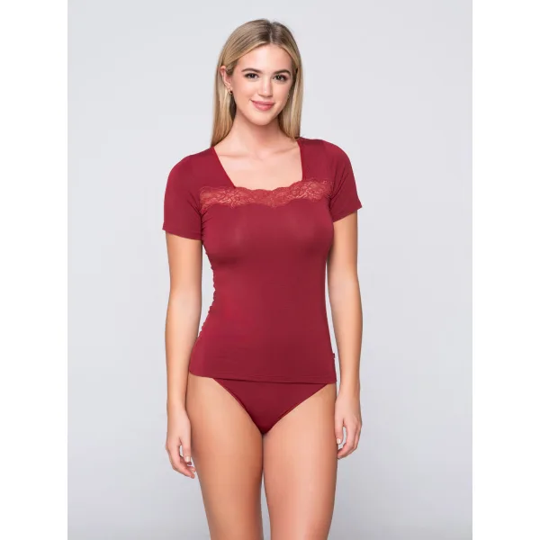 Luna Micro Touch T-Shirt - Κοκκινο