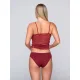Micro Touch Δαντελωτό Σλιπ - Κοκκινο Micro Touch Δαντελωτό Σλιπ - Κοκκινο