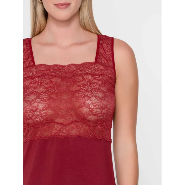 Luna Micro Touch Δαντελωτό Babydoll - Κοκκινο